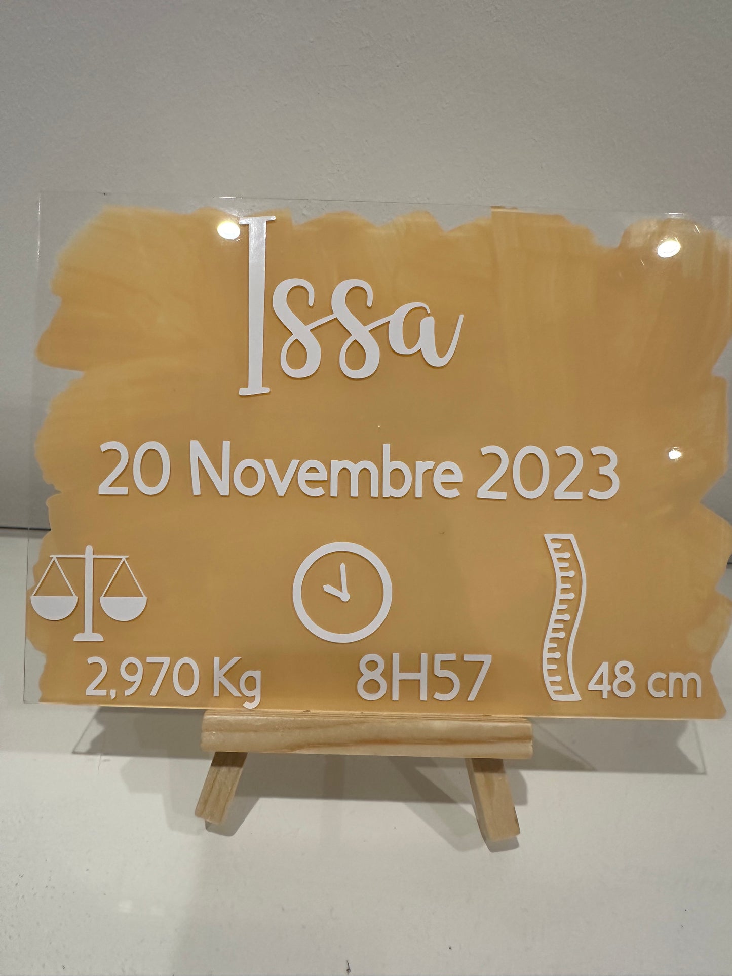 Plexi Calendrier/Naissance Personnalisable
