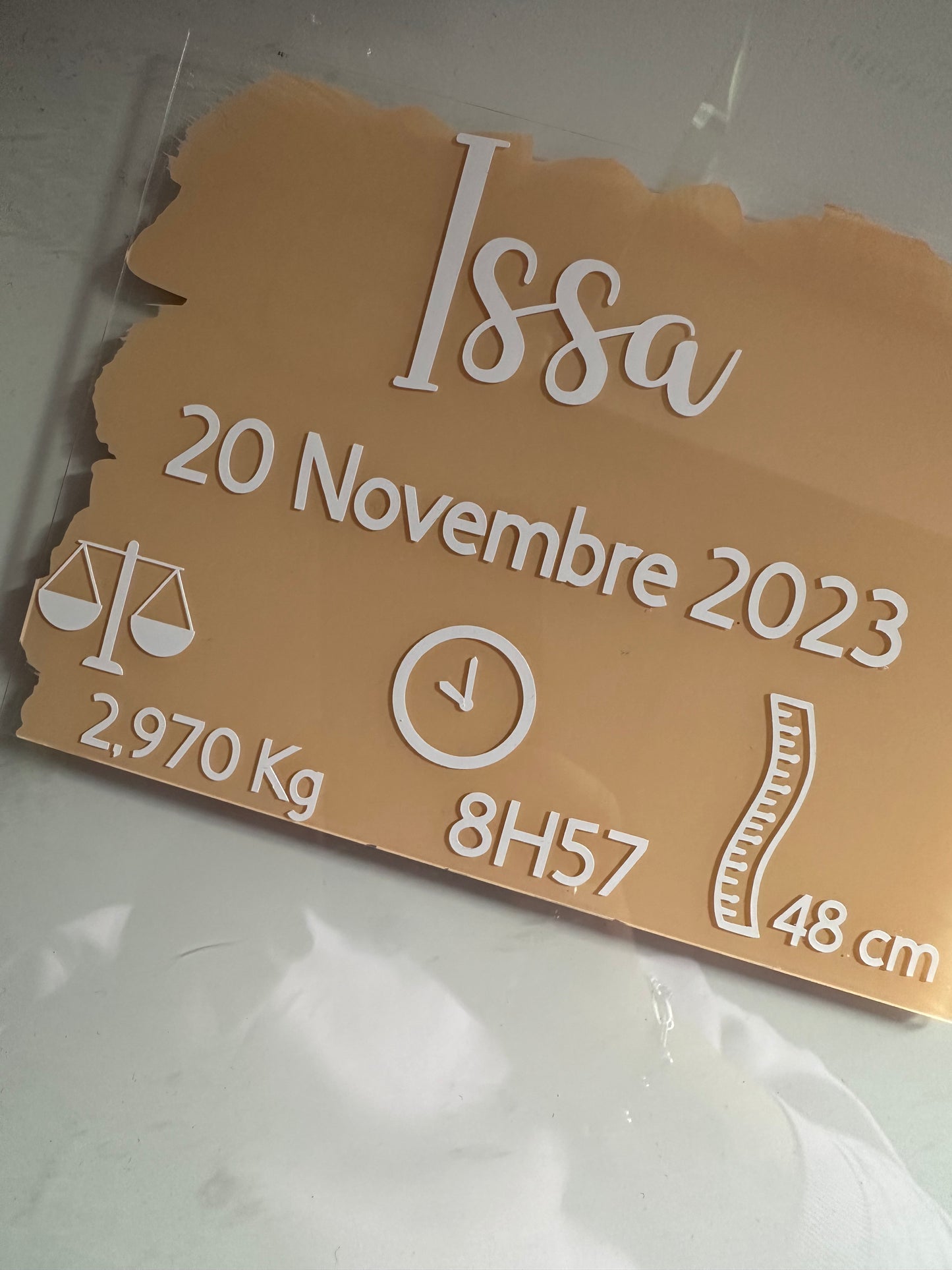Plexi Calendrier/Naissance Personnalisable