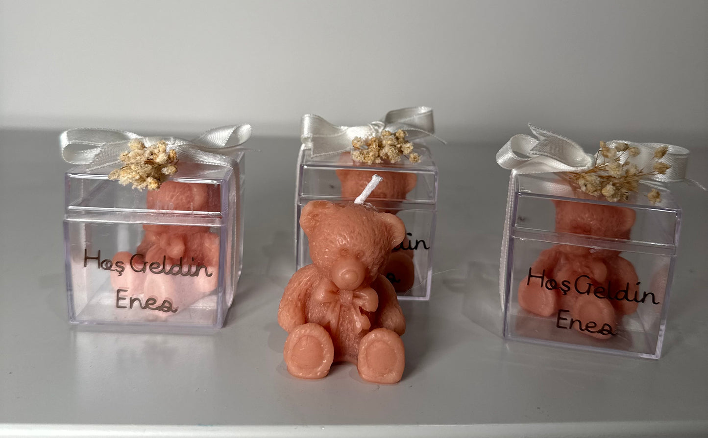 Kişiselleştirilebilir Ayicik Mum